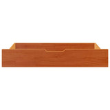 Vidaxl Bedlades 2 pcs 90x55x17 Solid pine wash brown