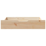 Vidaxl Bedlades 2 st s koly 85x55x17 cm pevná borovice