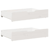 Vidaxl Bedlades 2 st 80x55x17 cm pevná borovice bílá