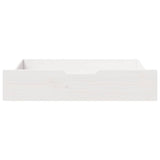 Vidaxl Bedlades 2 st 80x55x17 cm pevná borovice bílá