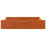 VidaXL Bedlades 2 st 80x55x17 solid pine wax brown