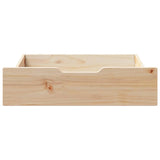 Vidaxl Bedlades 2 St s koly 75x55x17 cm pevná borovice