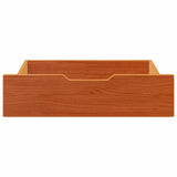 Vidaxl Bedlades 2 PCS 75x55x17 Pevná borovice Wash Brown