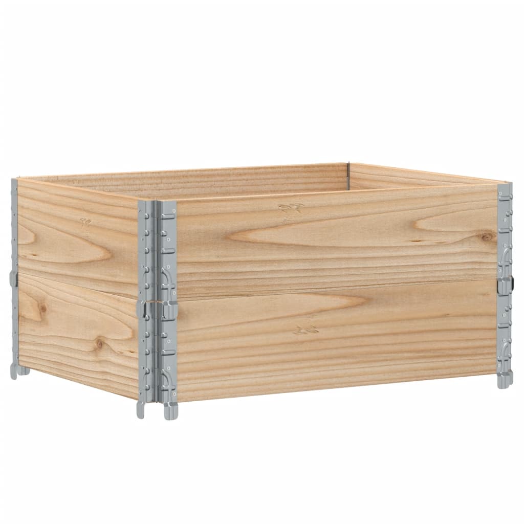 Vidaxl Palletopzetranden 2 st 80x60 cm Solid pine