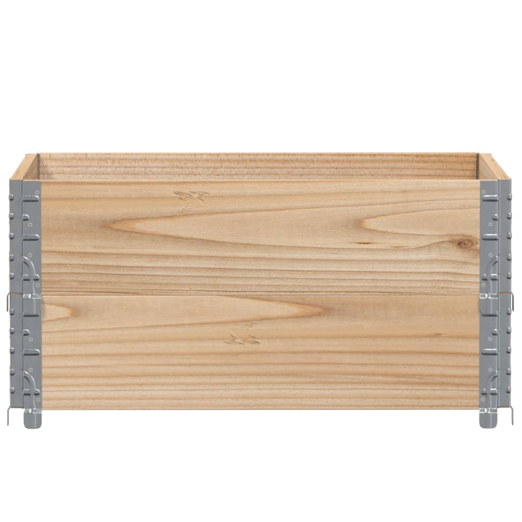 Vidaxl Palletopzetranden 2 st 80x60 cm Solid pine