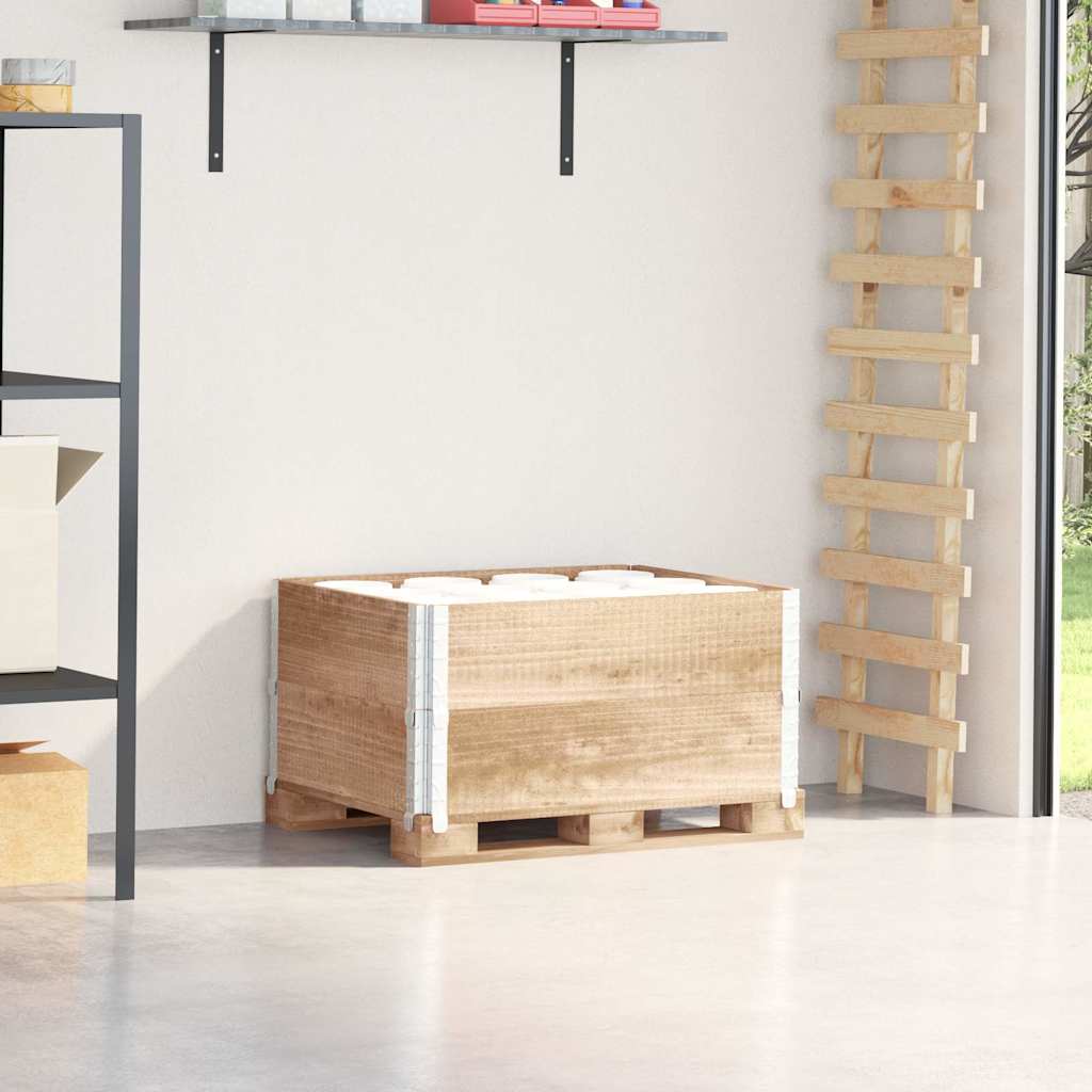 Vidaxl Palletopzetranden 2 st 80x60 cm Solid pine