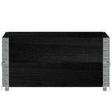 Vidaxl paletopzetranden 2 ST 80x60 cm stałą sosną czerń