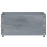 Vidaxl Palletopzetranden 2 st 80x60 cm Solid pine Gray