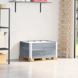 Vidaxl Palletopzetranden 2 st 80x60 cm Solid pine Gray