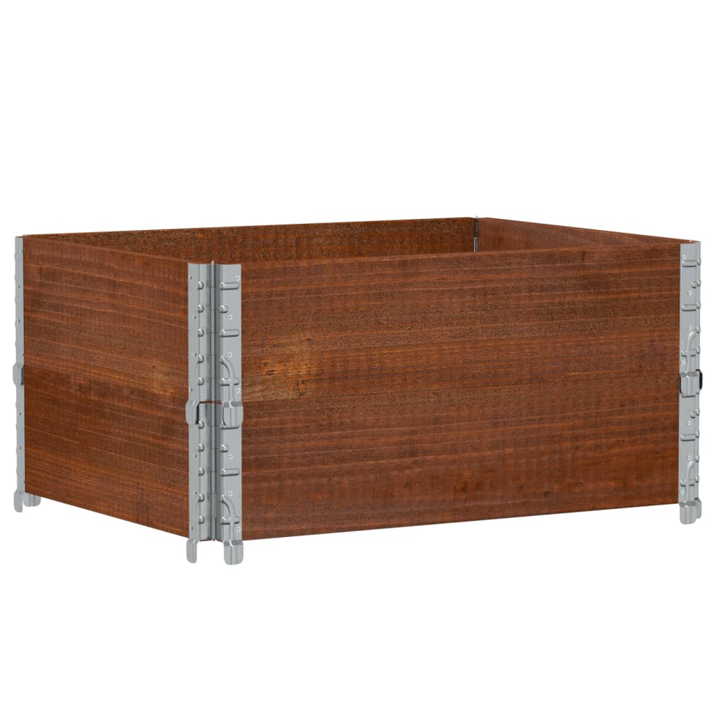 Vidaxl paletopzetranden 2 ST 80x60 cm sosna sosna brązowa