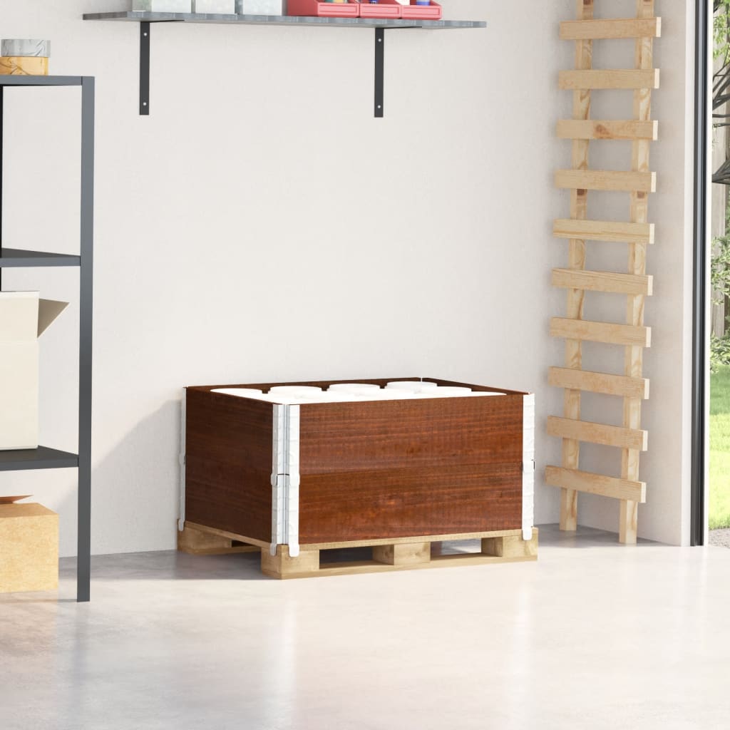 Vidaxl paletopzetranden 2 ST 80x60 cm sosna sosna brązowa