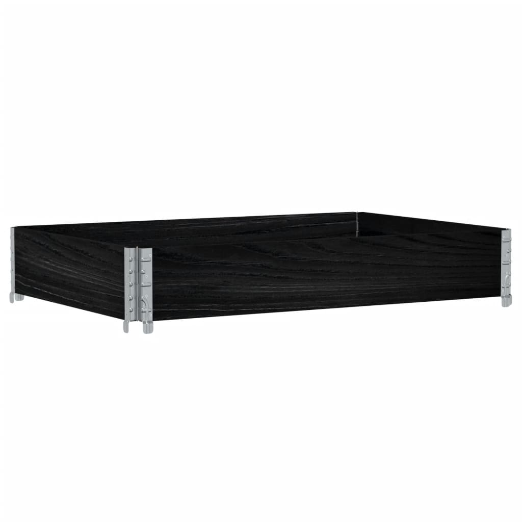 Vidaxl Palletopzetrand 120x80 cm Solid furu svart