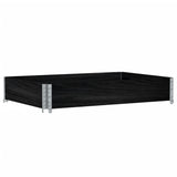 Vidaxl Palletopzetrand 120x80 cm Solid furu svart