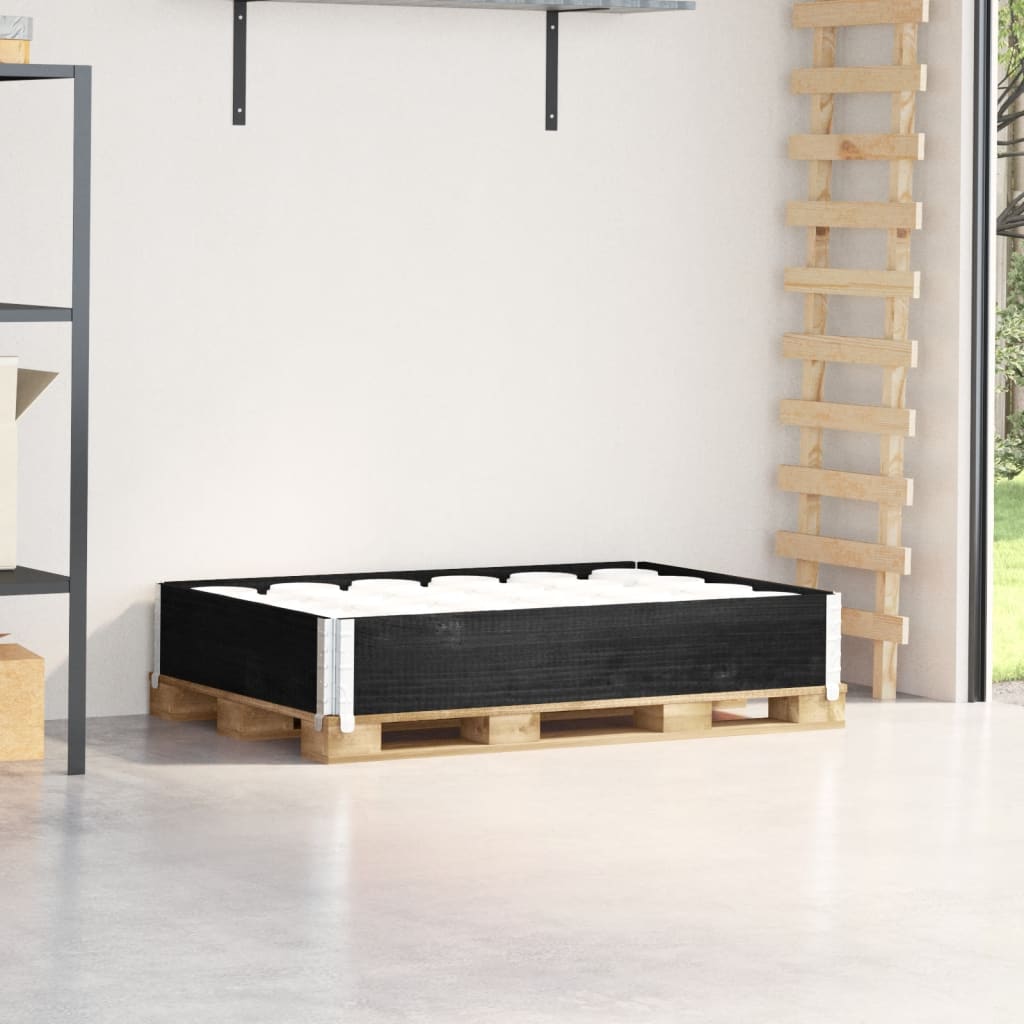 Vidaxl Palletopzetrand 120x80 cm Solid furu svart