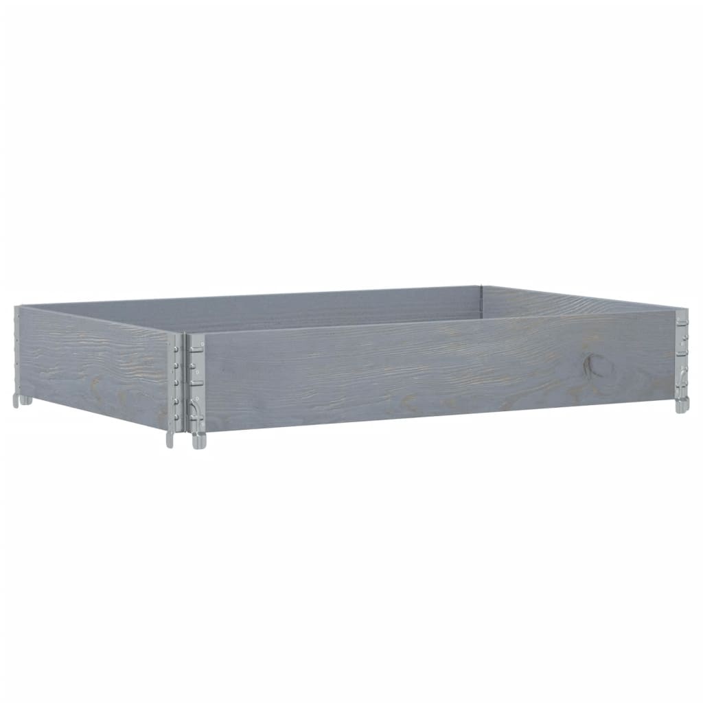 Vidaxl palletopzetrand 120x80 cm trdni borov sivi