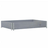 Vidaxl palletopzetrand 120x80 cm trdni borov sivi