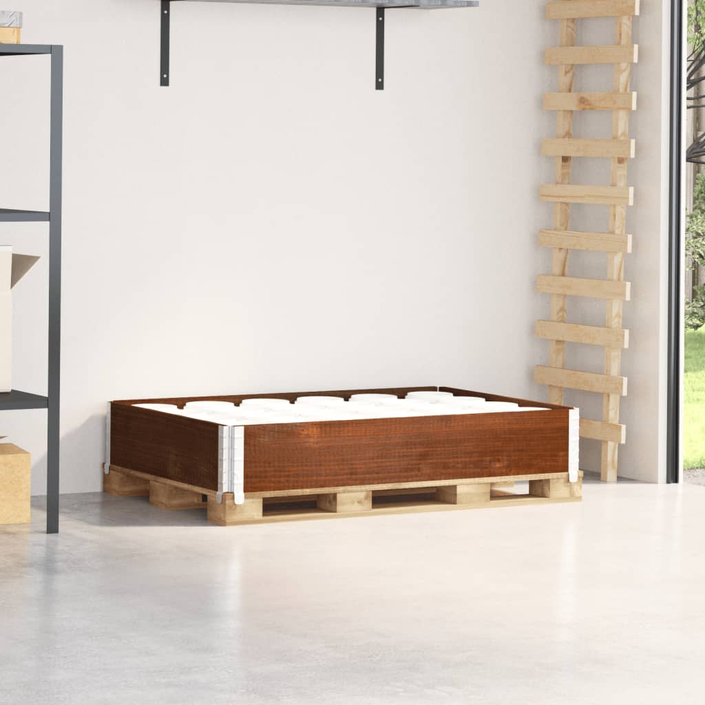 Vidaxl Palletopzetrand 120x80 cm stałej sosny brąz