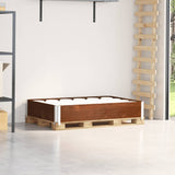 Vidaxl Palletopzetrand 120x80 cm stałej sosny brąz