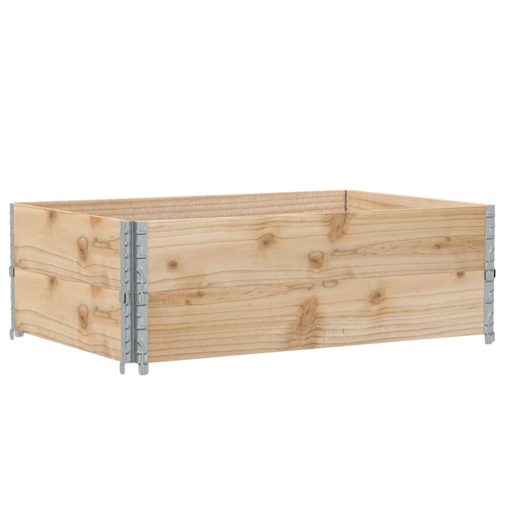 Vidaxl palletopzetranden 2 stk 120x80 cm solid furu