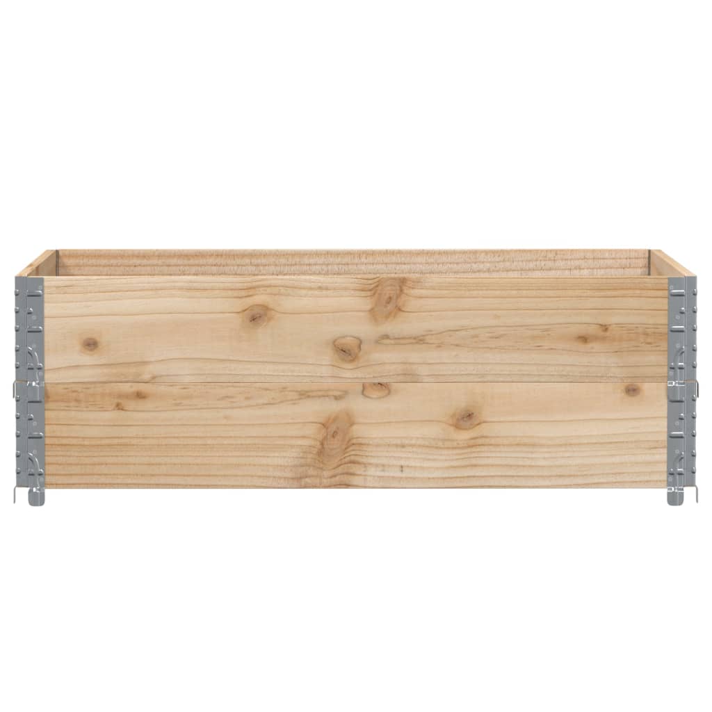 Vidaxl palletopzetranden 2 stk 120x80 cm solid furu