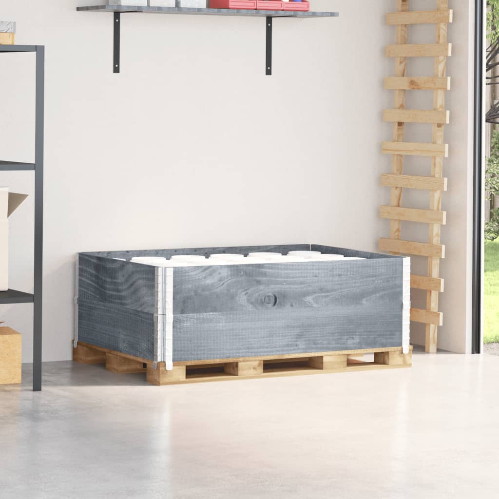 Vidaxl palletopzetanden 2 pcs 120x80 cm trden borov siv