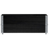 Vidaxl palletopzetanden 2 pcs 100x50 cm trdna bora črna črna črna