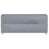 Vidaxl palletopzetanden 2 pcs 100x50 cm trdni borov sivi