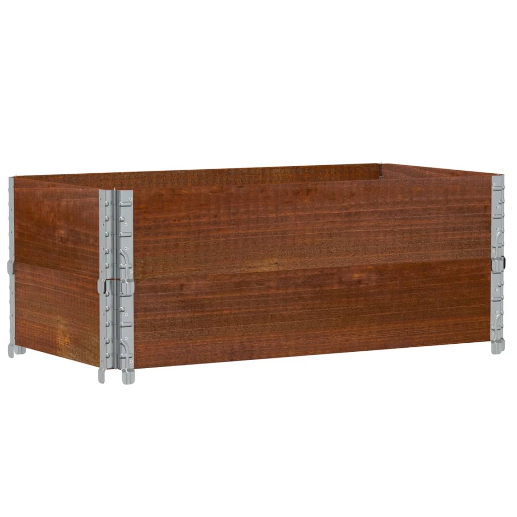 Vidaxl paletopzetrandden 2 pcs 100x50 cm trden borov borov rjava