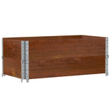 Vidaxl paletopzetrandden 2 pcs 100x50 cm trden borov borov rjava