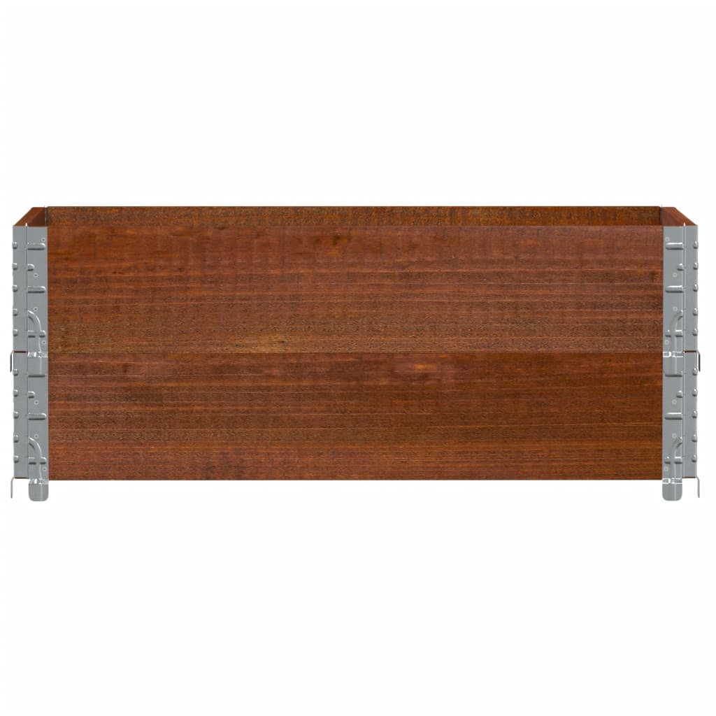 Vidaxl paletopzetrandden 2 pcs 100x50 cm trden borov borov rjava
