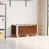 Vidaxl paletopzetrandden 2 pcs 100x50 cm trden borov borov rjava