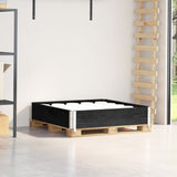 Vidaxl Palletopzetrand 100x100 cm Solid furu svart
