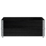 Vidaxl Palletopzetranderen 2 st 100x100 cm Solid Pine Pine Black