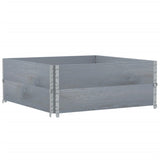 Vidaxl palletopzetanden 2 pcs 100x100 cm trdna borov siva siva
