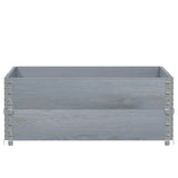 Vidaxl palletopzetanden 2 pcs 100x100 cm trdna borov siva siva
