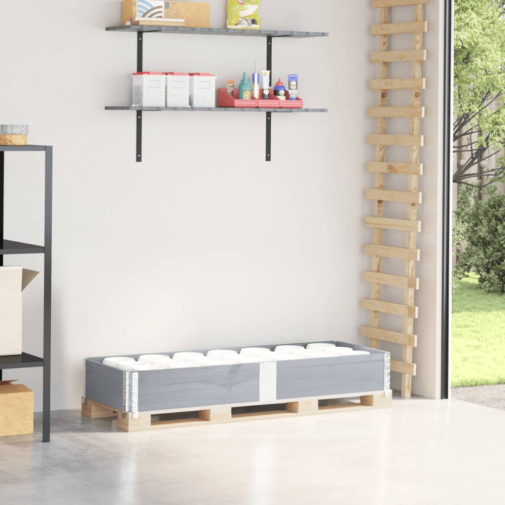 Vidaxl paletopzeTrand 150x50 cm pevná borovice šedá