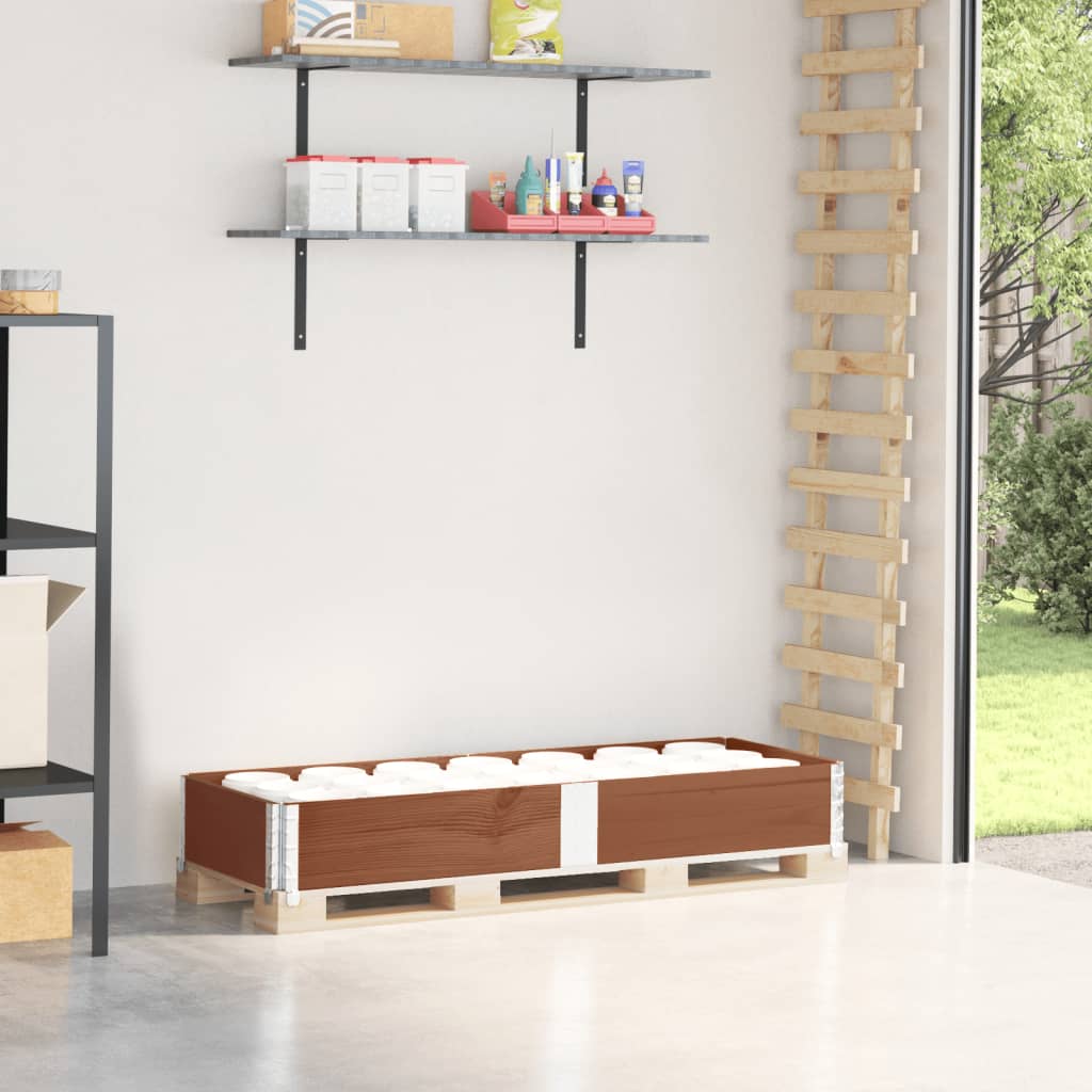 Vidaxl paletopzeTrand 150x50 cm pevná borovice hnědá