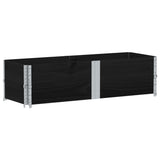 Vidaxl palletopzetrandden 2 ST 150x50 cm trden bor bone črne barve