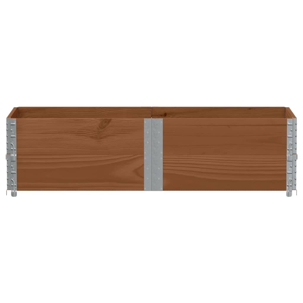 Vidaxl paletopzetranden 2 st 150x50 cm pevná borovice hnědá borovice