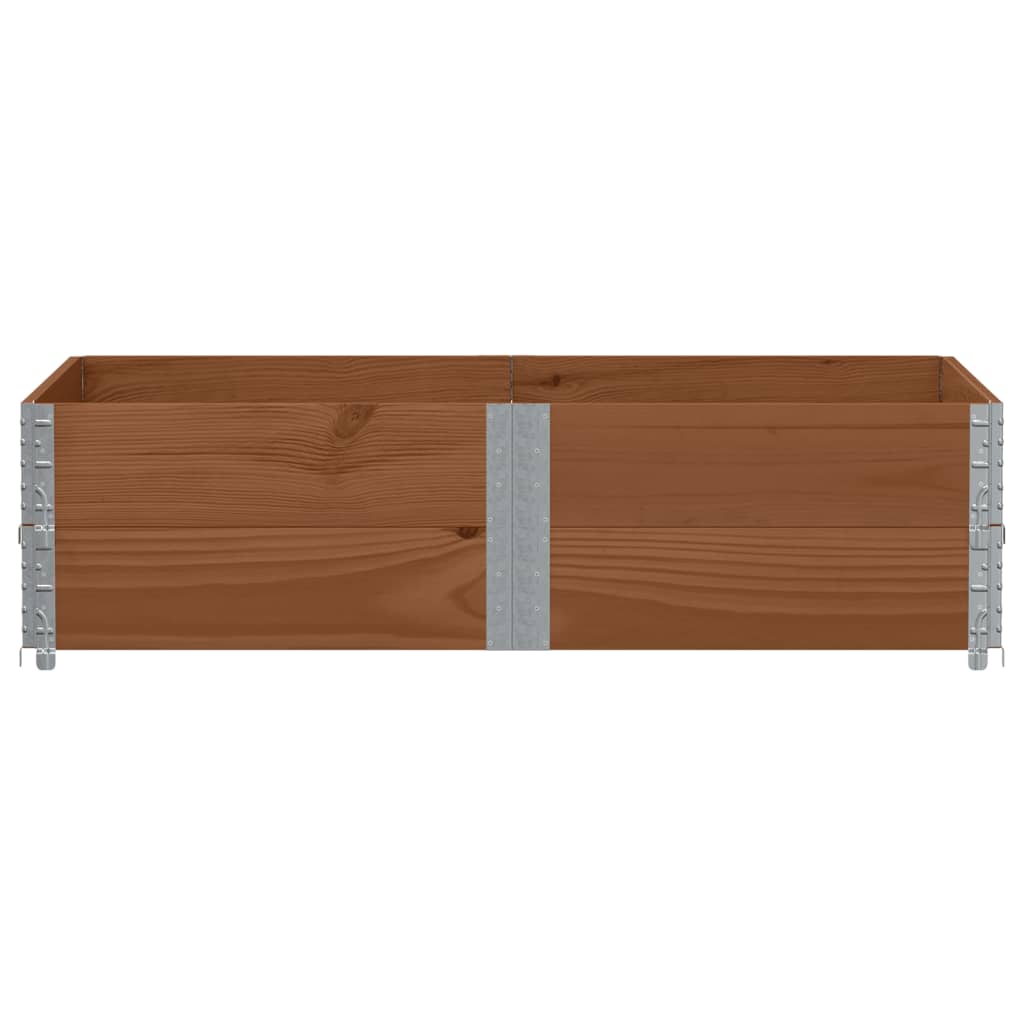 Vidaxl paletopzetranden 2 st 150x100 cm pevná borovice hnědá borovice