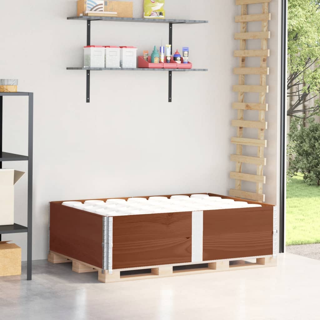 Vidaxl paletopzetranden 2 st 150x100 cm pevná borovice hnědá borovice