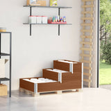 VidaXL raised planter 3-layer 120x80 cm solid pine pine brown