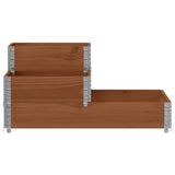 VidaXL raised planter 3-layer 120x80 cm solid pine pine brown