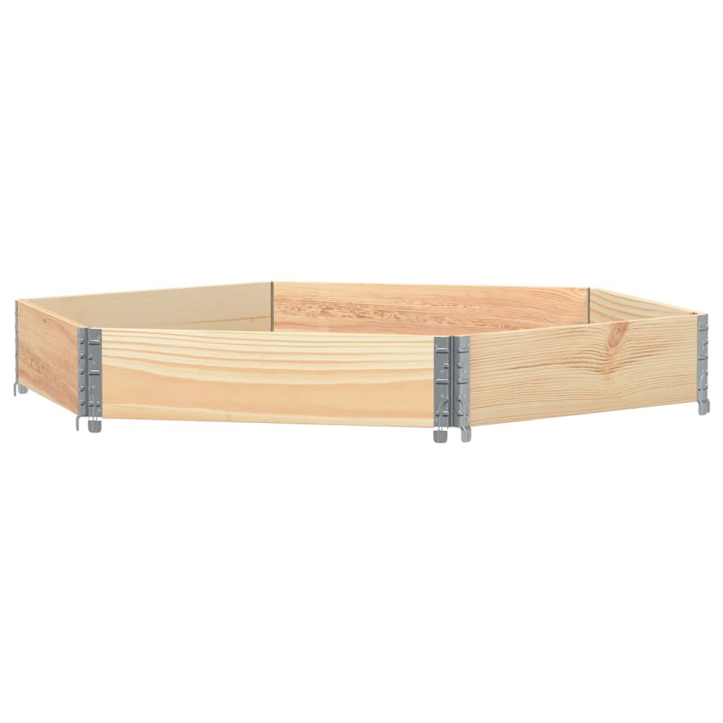 Vidaxl raised planter hexagonal 160x160 cm solid pine