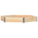 Vidaxl raised planter hexagonal 160x160 cm solid pine