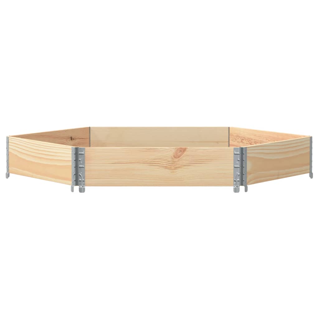 Vidaxl raised planter hexagonal 160x160 cm solid pine