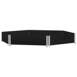 Vidaxl hevet planter sekskantet 160x160 cm furu tre svart