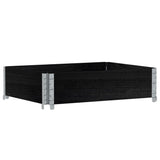 Vidaxl Planning Box 80x60 cm Solid Pine Black