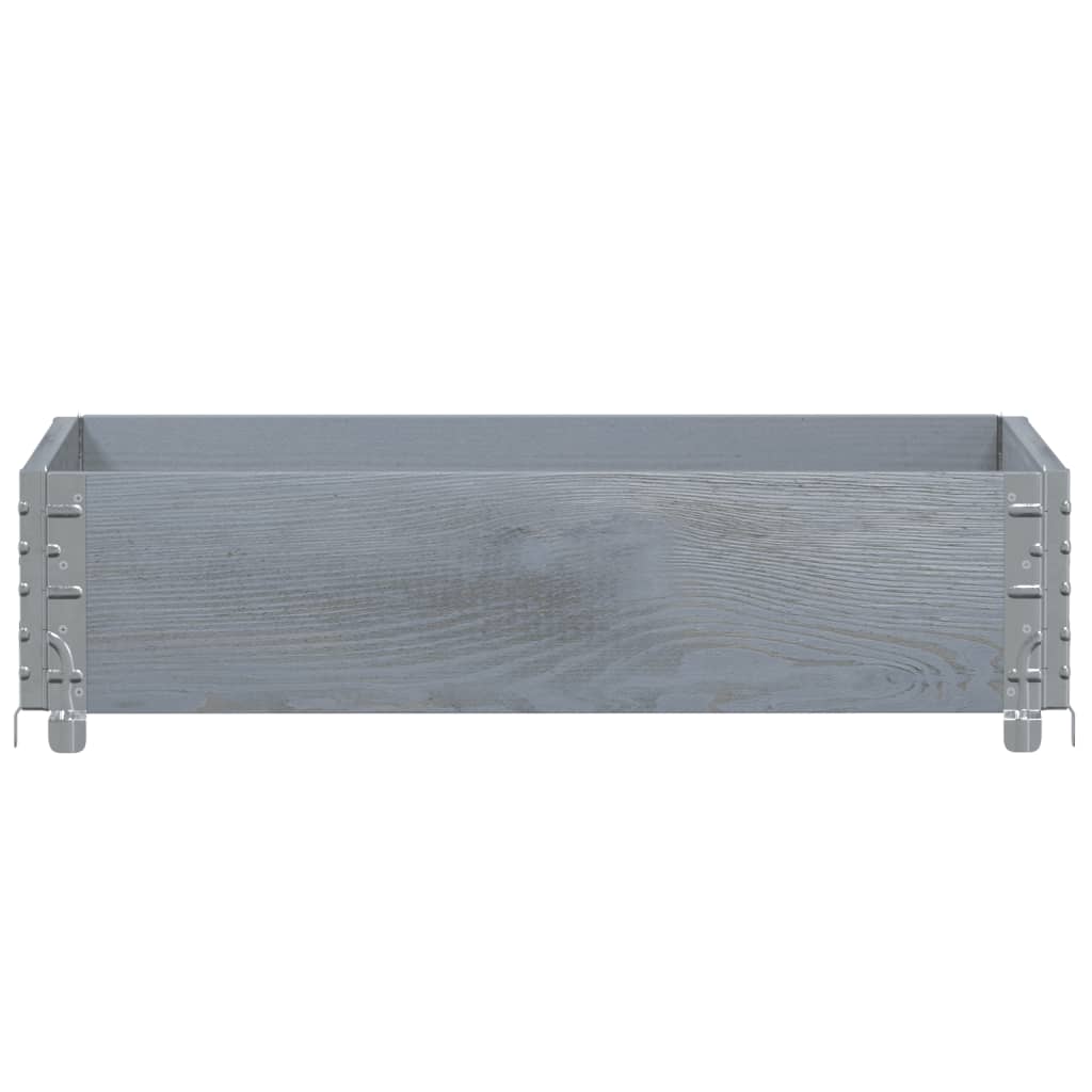 Vidaxl Planning Box 80x60 cm Solid Pine Grey