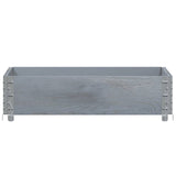 Vidaxl Planning Box 80x60 cm Solid Pine Grey